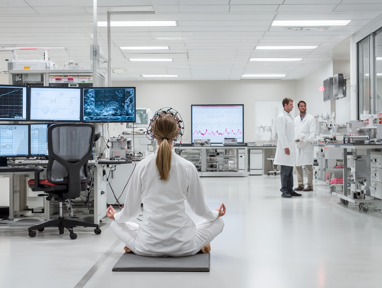 Група людей різного віку практикують йогу на природі