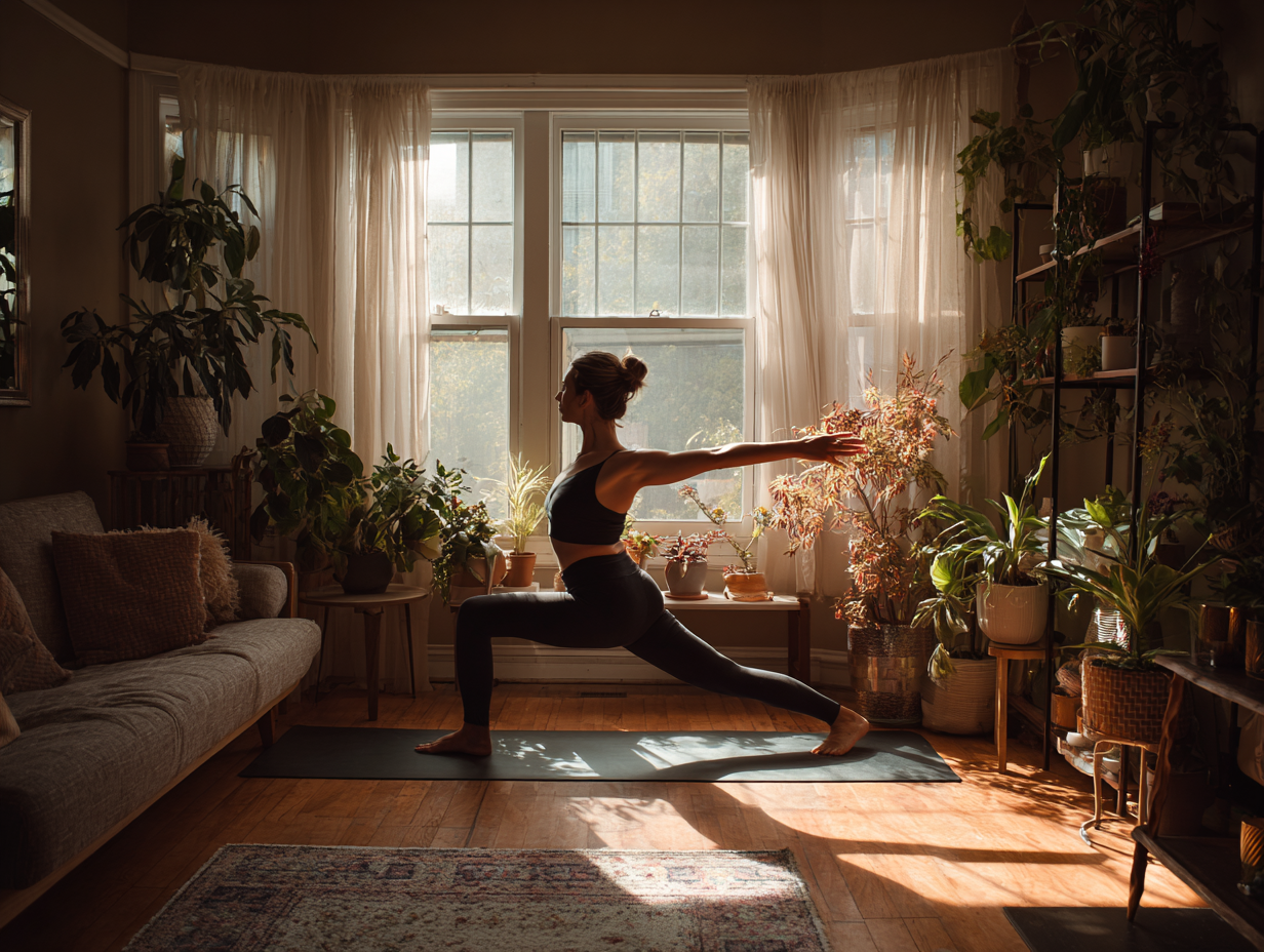 Медитація на заході сонця